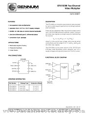 GT4123B datasheet pdf Gennum Corporation