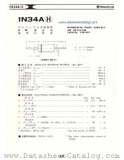 1N34AH datasheet pdf Hitachi Semiconductor
