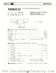 1N60H datasheet pdf Hitachi Semiconductor