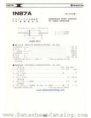 1N87A datasheet pdf Hitachi Semiconductor