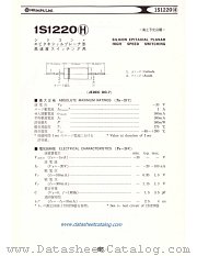 1S1220H datasheet pdf Hitachi Semiconductor