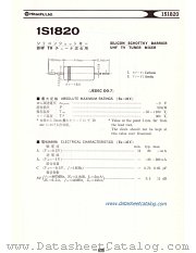 1S1820 datasheet pdf Hitachi Semiconductor