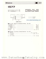 1S77 datasheet pdf Hitachi Semiconductor