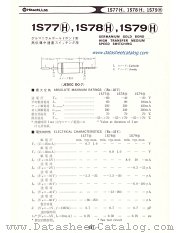 1S77H datasheet pdf Hitachi Semiconductor