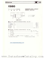 1S80 datasheet pdf Hitachi Semiconductor