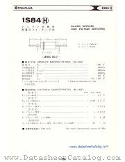 1S84H datasheet pdf Hitachi Semiconductor