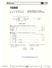 1S85 datasheet pdf Hitachi Semiconductor