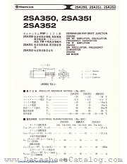 2SA352 datasheet pdf Hitachi Semiconductor