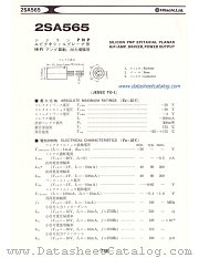 2SA565 datasheet pdf Hitachi Semiconductor