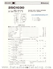 2SC1030 datasheet pdf Hitachi Semiconductor