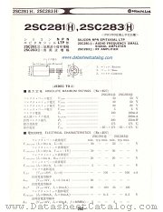2SC283H datasheet pdf Hitachi Semiconductor