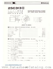 2SC313H datasheet pdf Hitachi Semiconductor