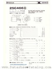 2SC466H datasheet pdf Hitachi Semiconductor