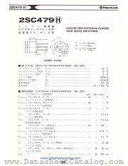 2SC479H datasheet pdf Hitachi Semiconductor