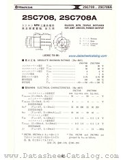 2SC708A datasheet pdf Hitachi Semiconductor
