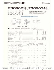 2SC907H datasheet pdf Hitachi Semiconductor
