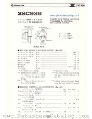 2SC936 datasheet pdf Hitachi Semiconductor