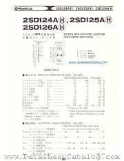 2SD125AH datasheet pdf Hitachi Semiconductor