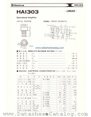HA1303 datasheet pdf Hitachi Semiconductor