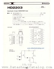 HD2203 datasheet pdf Hitachi Semiconductor