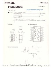 HD2206 datasheet pdf Hitachi Semiconductor