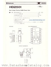 HD2501 datasheet pdf Hitachi Semiconductor