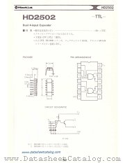HD2502 datasheet pdf Hitachi Semiconductor