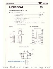 HD2504 datasheet pdf Hitachi Semiconductor