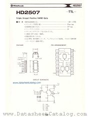 HD2507 datasheet pdf Hitachi Semiconductor