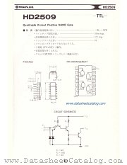 HD2509 datasheet pdf Hitachi Semiconductor