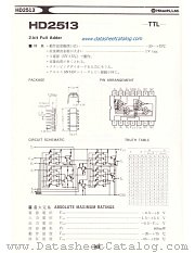 HD2513 datasheet pdf Hitachi Semiconductor