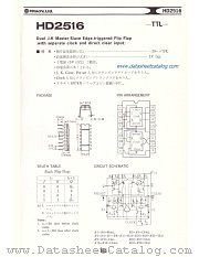HD2516 datasheet pdf Hitachi Semiconductor