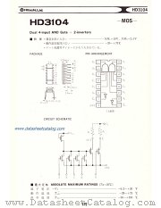 HD3104 datasheet pdf Hitachi Semiconductor