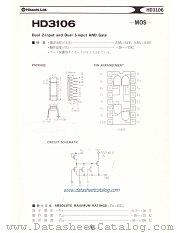 HD3106 datasheet pdf Hitachi Semiconductor