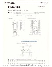 HD3114 datasheet pdf Hitachi Semiconductor