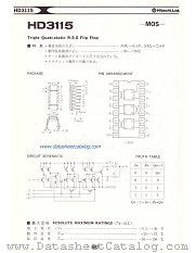 HD3115 datasheet pdf Hitachi Semiconductor