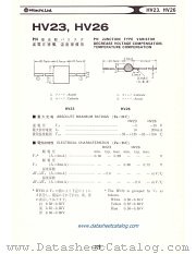 HV26 datasheet pdf Hitachi Semiconductor