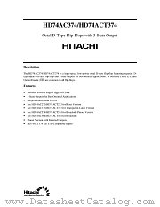 HD74ACT374 datasheet pdf Hitachi Semiconductor