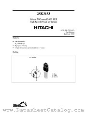 2SK3153 datasheet pdf Hitachi Semiconductor