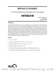 HD74ALVCH162821 datasheet pdf Hitachi Semiconductor