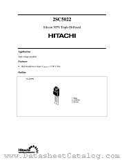 2SC5022 datasheet pdf Hitachi Semiconductor
