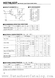 HD74LS37 datasheet pdf Hitachi Semiconductor