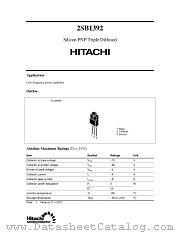 2SB1392 datasheet pdf Hitachi Semiconductor