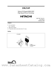 2SK3149 datasheet pdf Hitachi Semiconductor