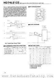 HD74LS122 datasheet pdf Hitachi Semiconductor