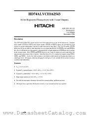 HD74ALVCH162543 datasheet pdf Hitachi Semiconductor