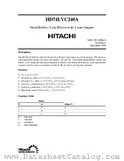 HD74LVC240A datasheet pdf Hitachi Semiconductor