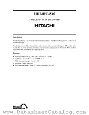 HD74HC4515 datasheet pdf Hitachi Semiconductor