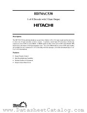 HD74AC538 datasheet pdf Hitachi Semiconductor