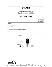 2SK3209 datasheet pdf Hitachi Semiconductor